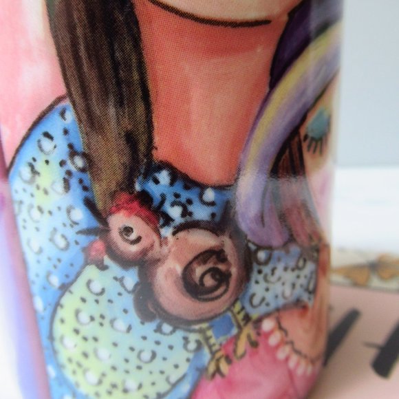 Porcelain Fine China Mug Fat Ladies Northamptonshire Creative Tops England - Picture 7 of 14